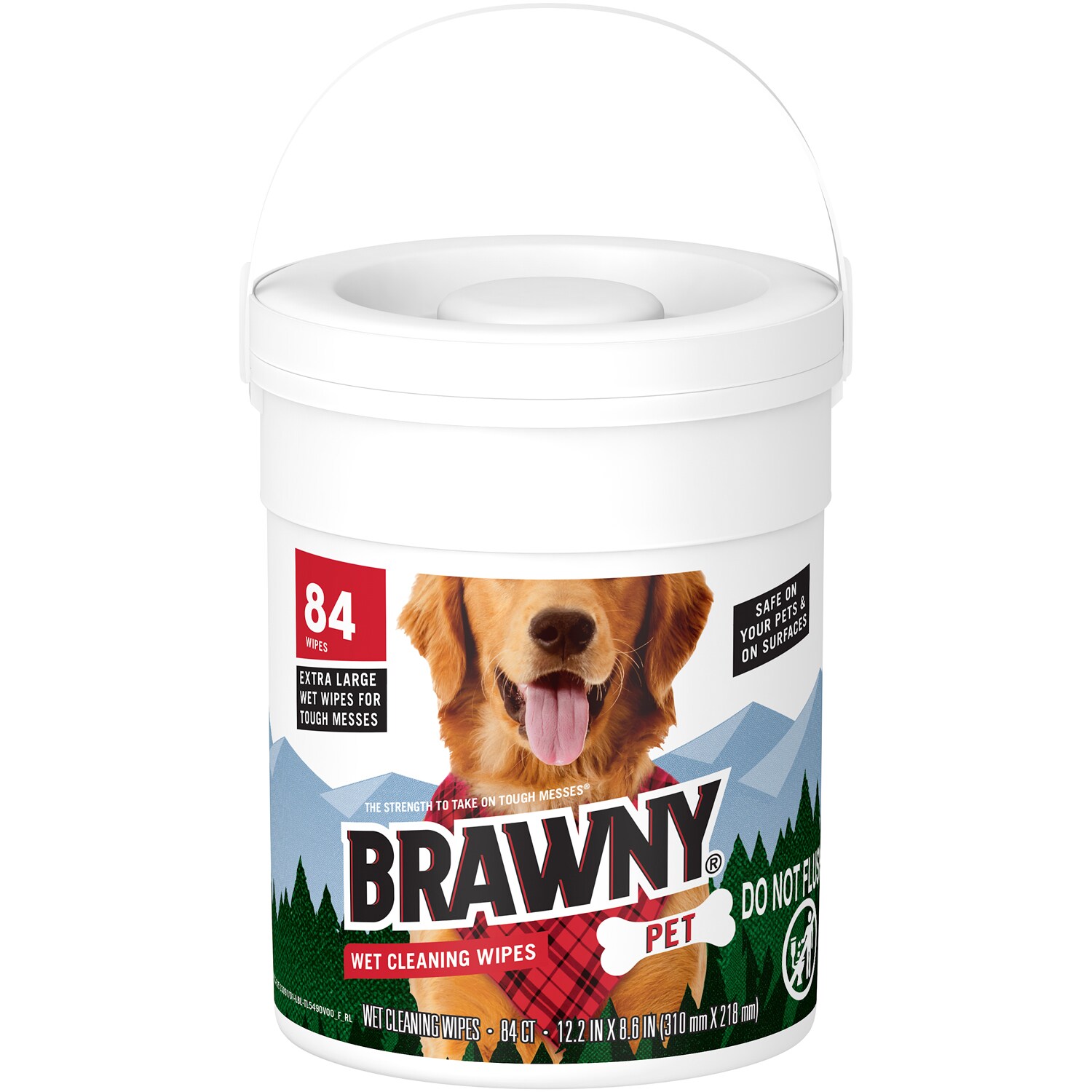 Brawny Pet Wet Cleaning Wipes
