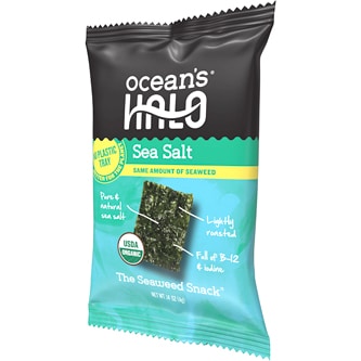 Ocean's Halo The Seaweed Snack, Sea Salt