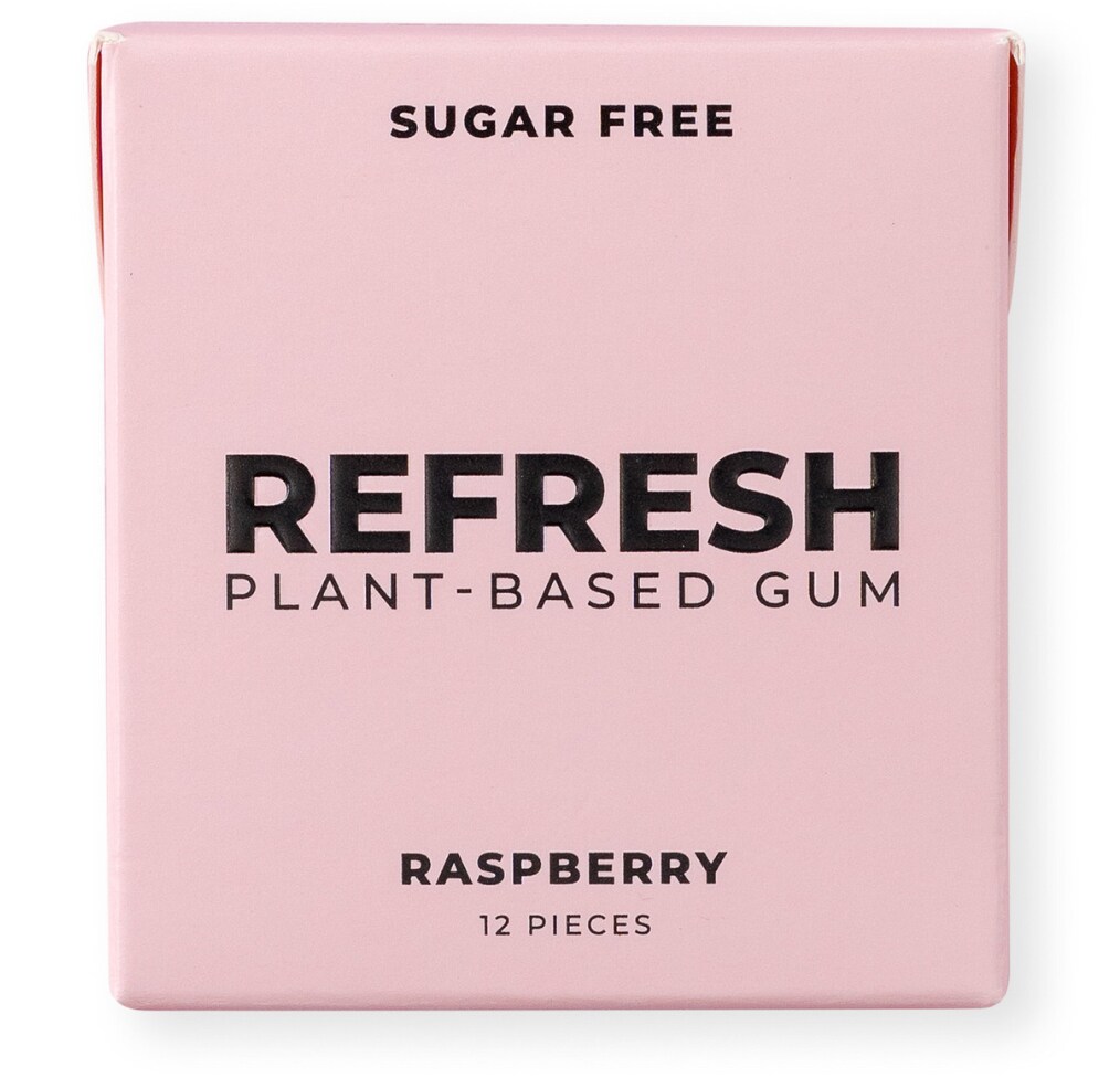 Refresh Plant-Based Gum, Raspberry