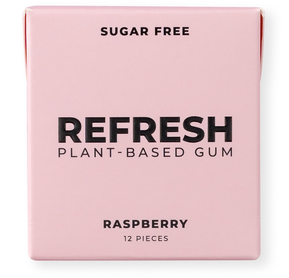 Refresh Plant-Based Gum, Raspberry