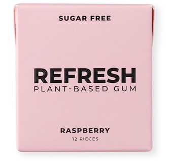 Refresh Plant-Based Gum, Raspberry