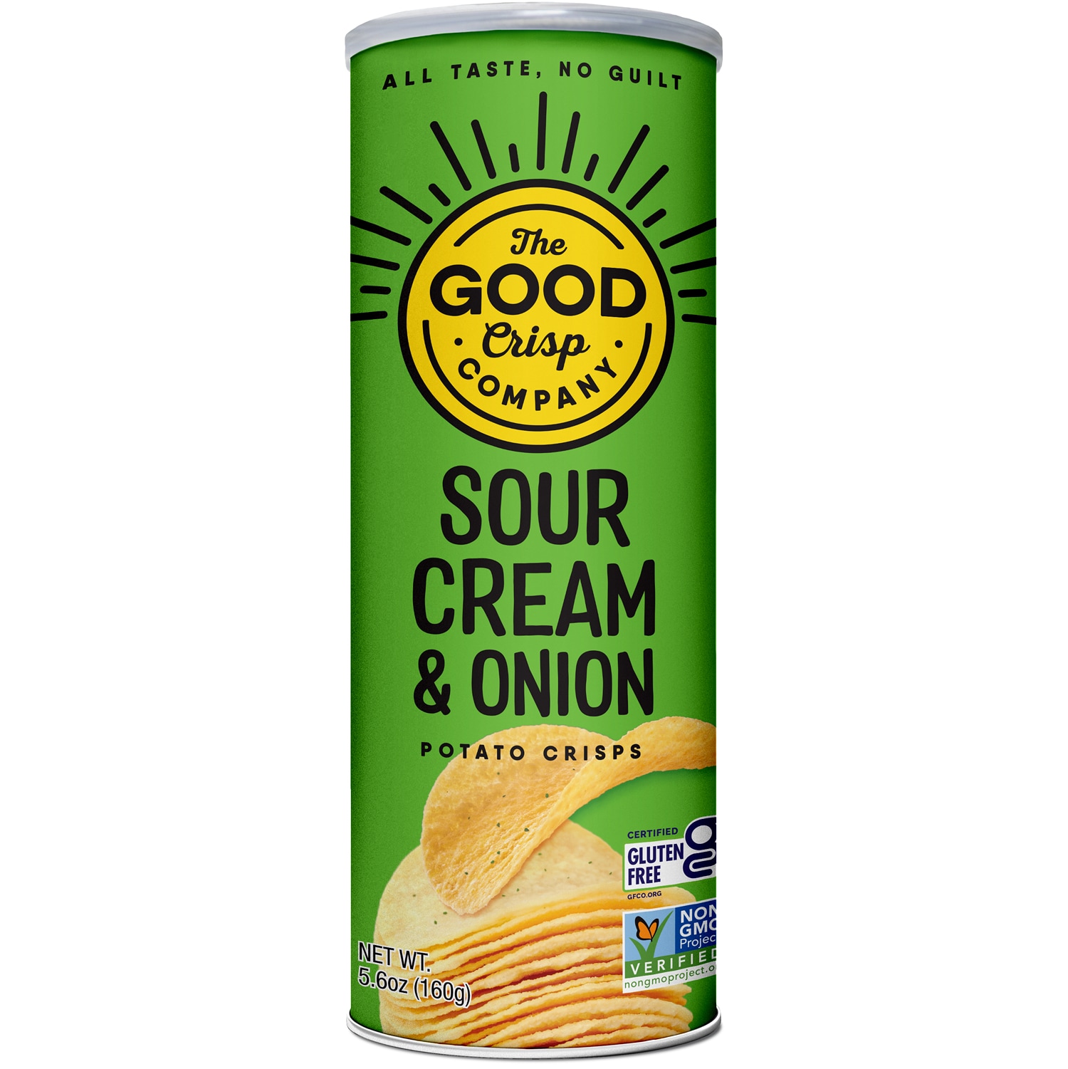 The Good Crisp Company Potato Crisps, Sour Cream & Onion