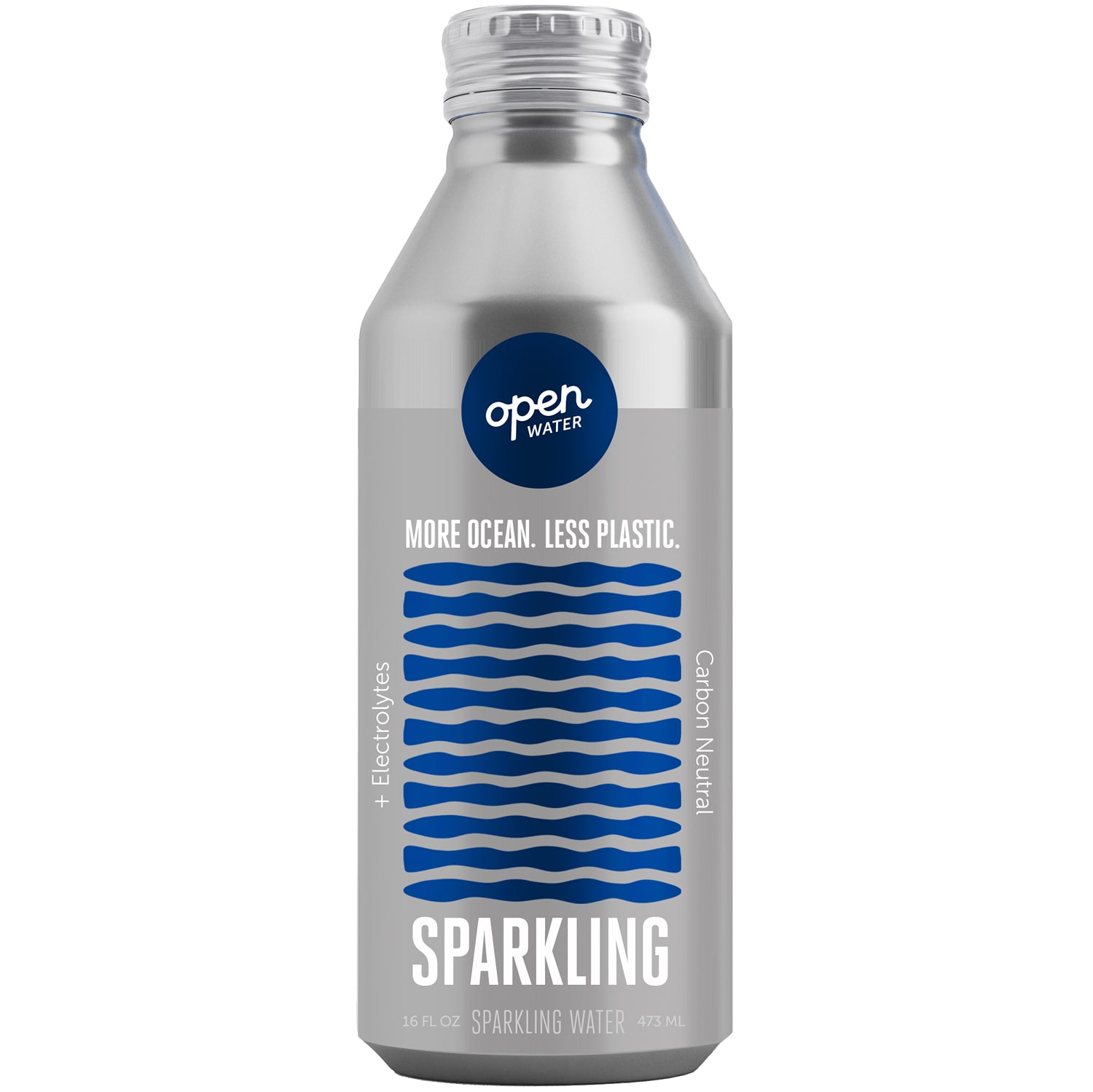 Open Water Sparkling Water, Aluminum Bottle