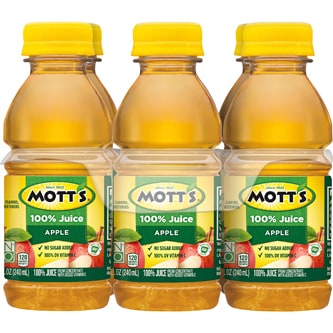 Mott's Apple Juice from Concentrate, Plastic Bottles