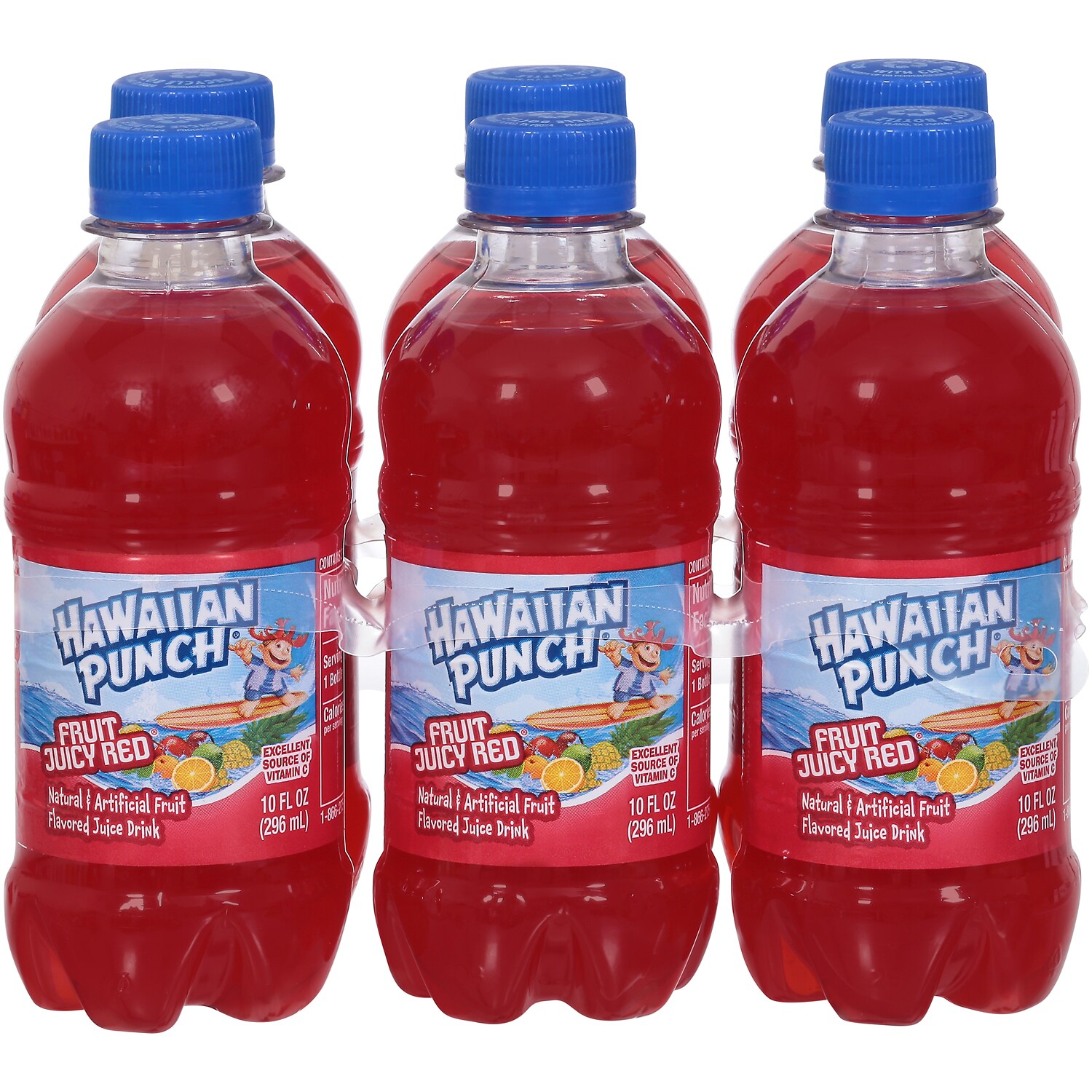 Hawaiian Punch Juice Drink, Fruit Juicy Red, Plastic Bottles