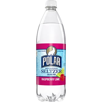 Polar Seltzer, Raspberry Lime, Plastic Bottle