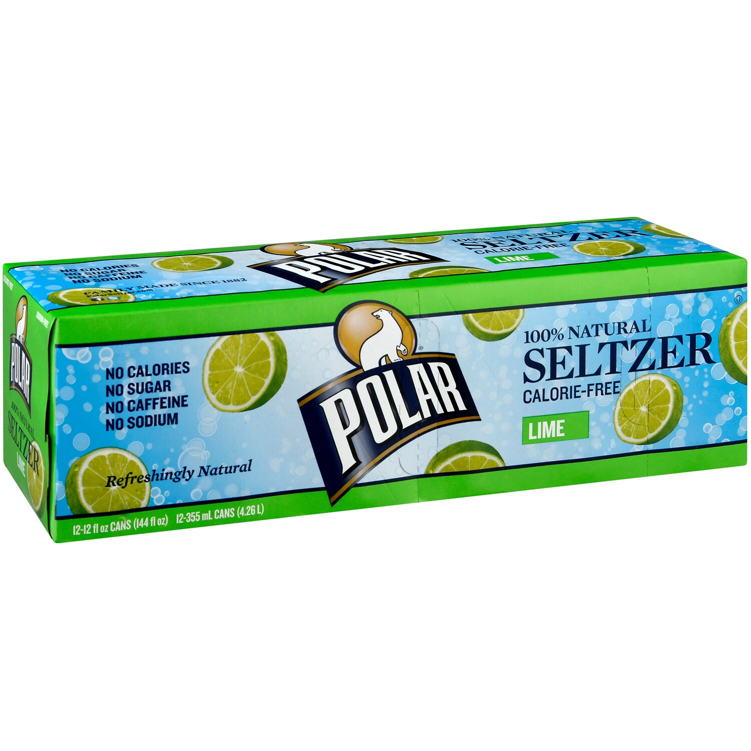 Polar Seltzer, Lime, Cans