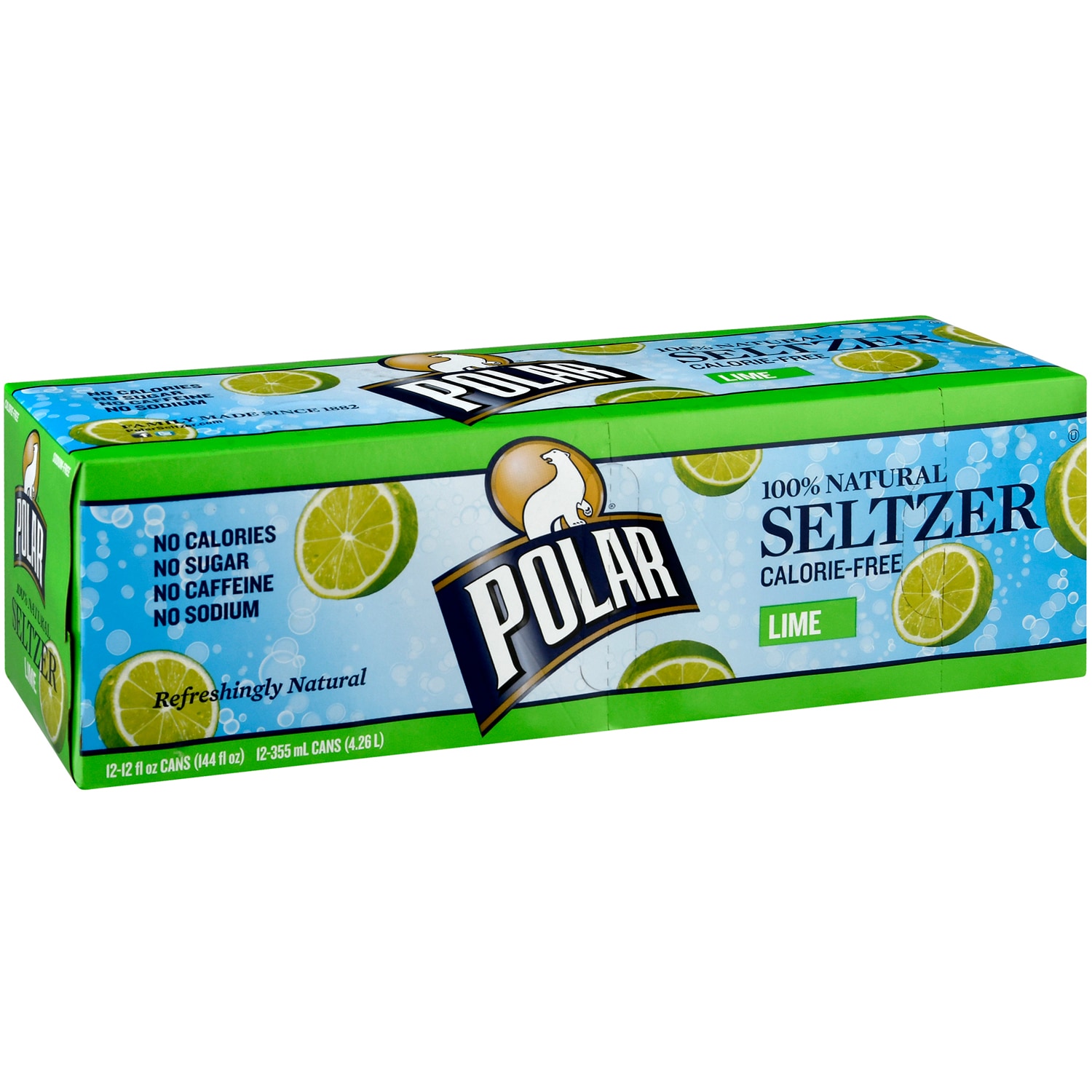Polar Seltzer, Lime, Cans