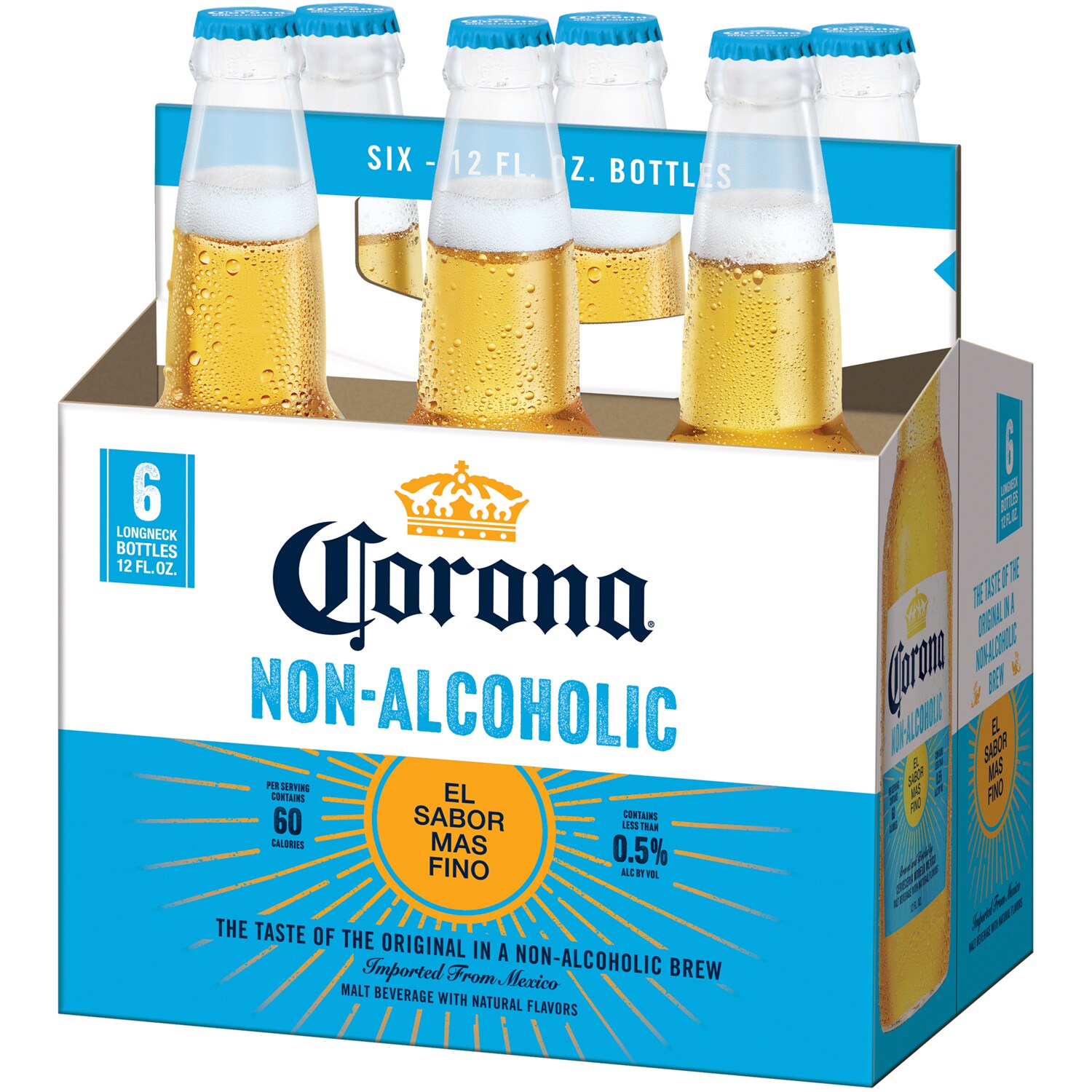 Corona Non-Alcoholic Beer, Glass Bottles