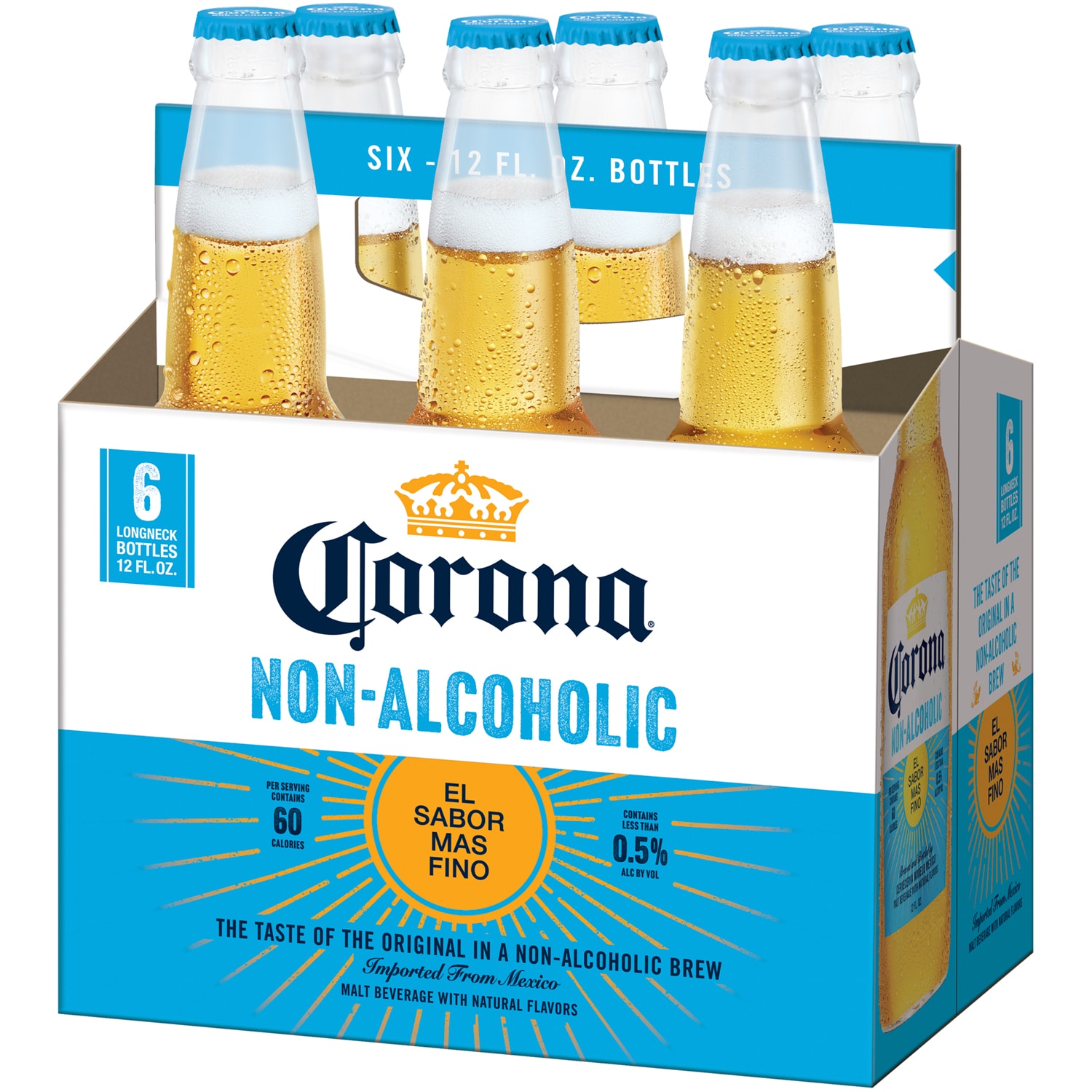 Corona Non-Alcoholic Beer, Glass Bottles