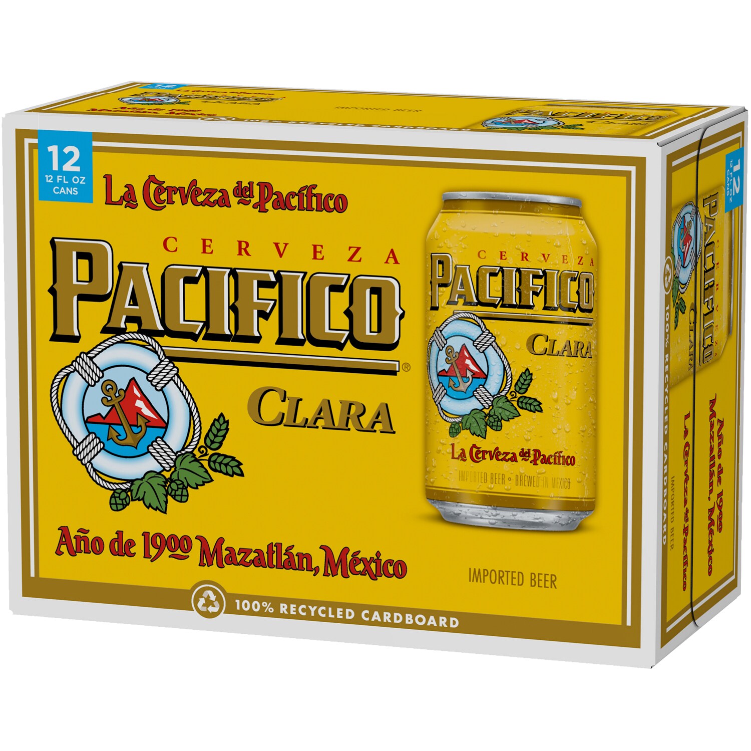 Pacifico Clara Lager, Cans