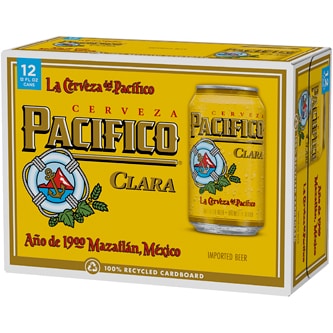 Pacifico Clara Lager, Cans