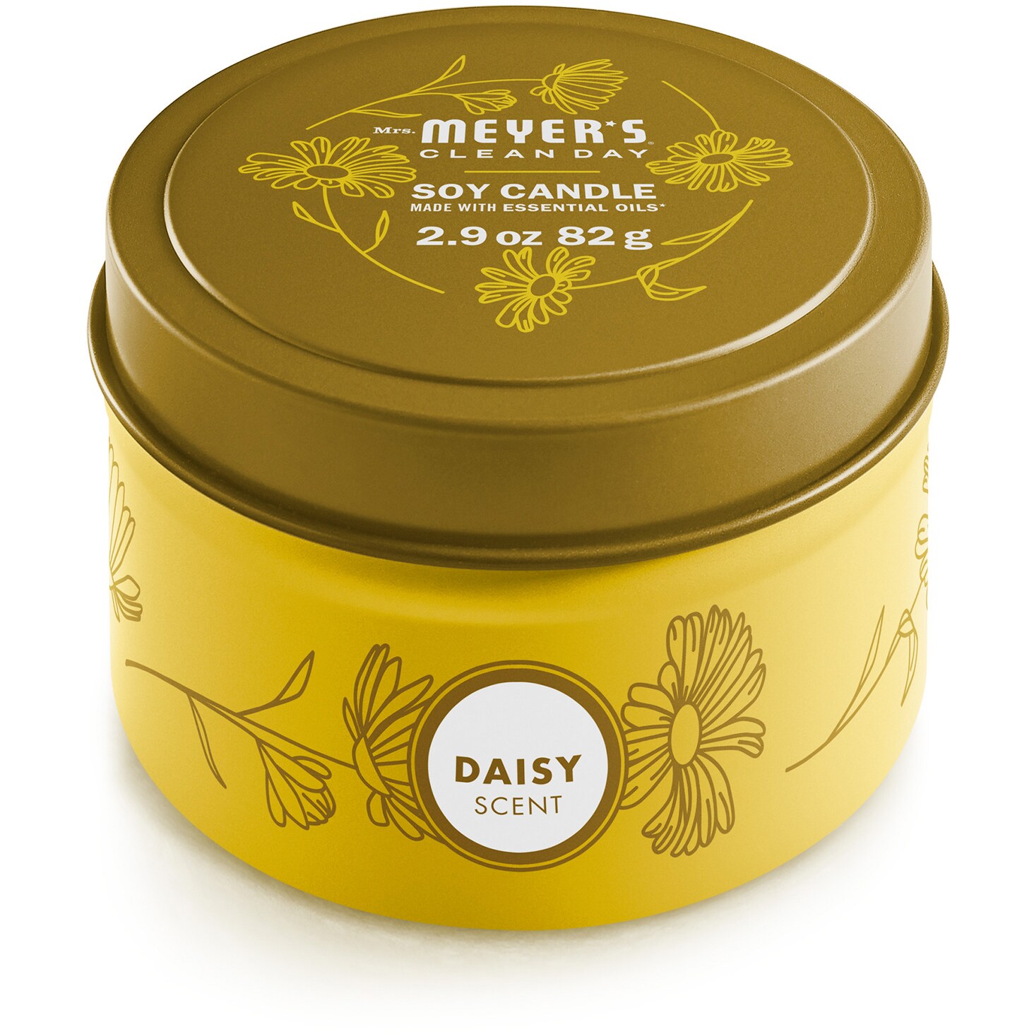 Mrs. Meyer's Clean Day Soy Tin Candle, Daisy