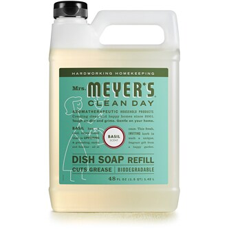 Mrs. Meyer's Clean Day Liquid Dish Soap Refill, Basil