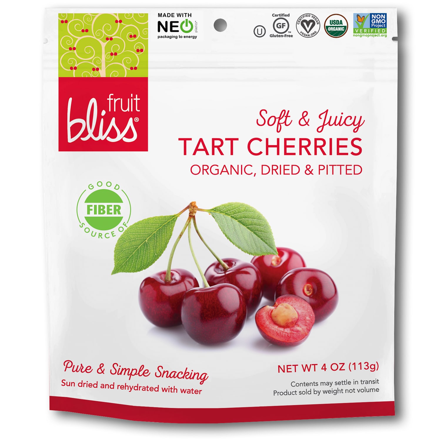 Fruit Bliss Organic Dried Tart Cherries