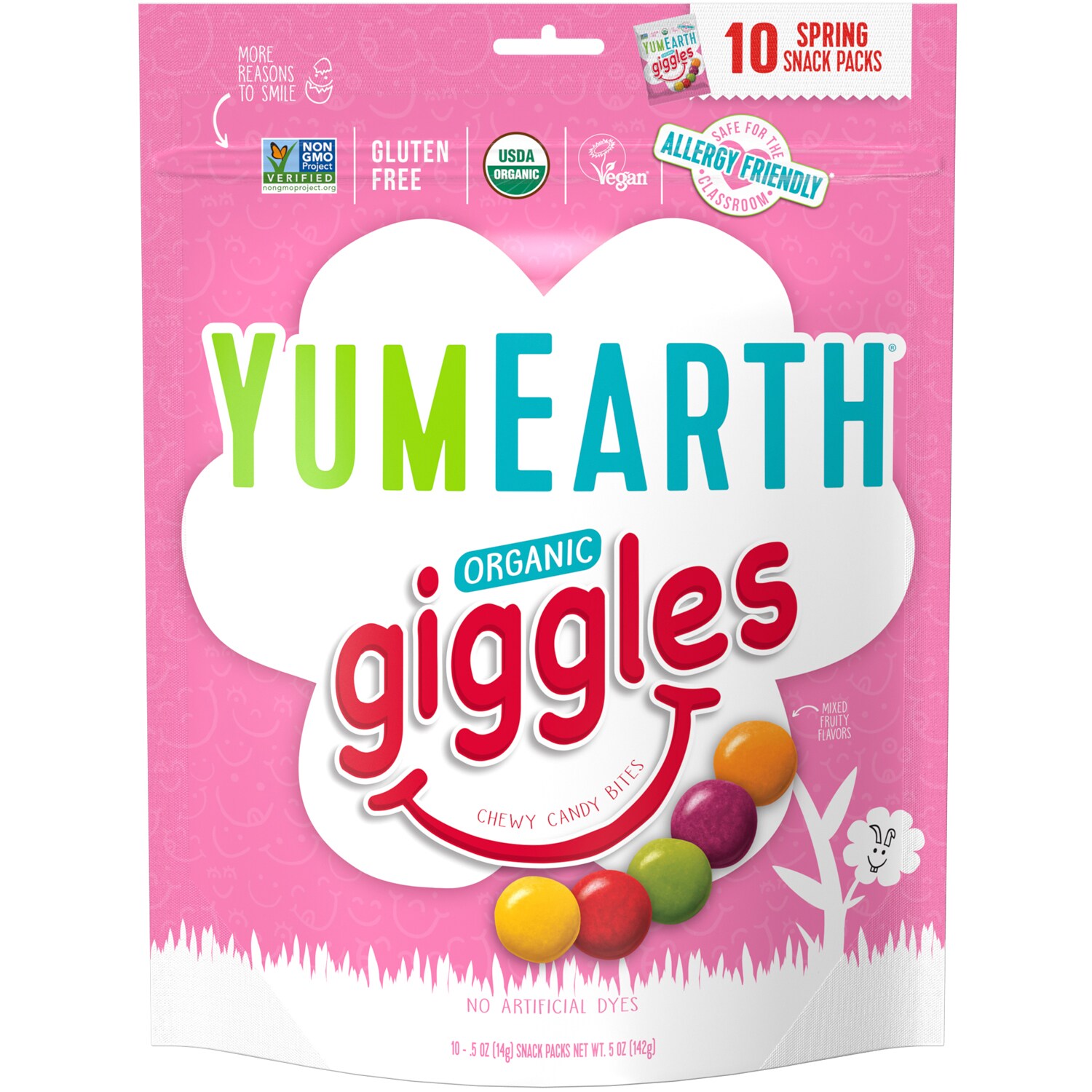 Yum Earth Organic Giggles Chewy Candy Bites