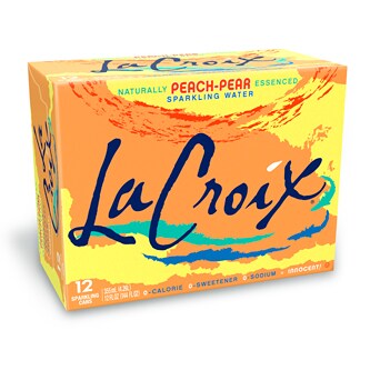 LaCroix Sparkling Water, Peach-Pear, Cans