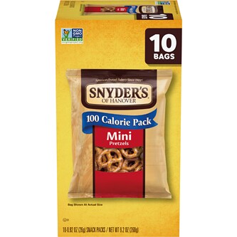 Snyder's of Hanover 100-Calorie Pretzel Packs, Mini
