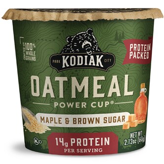 Kodiak Oatmeal Power Cup, Maple & Brown Sugar