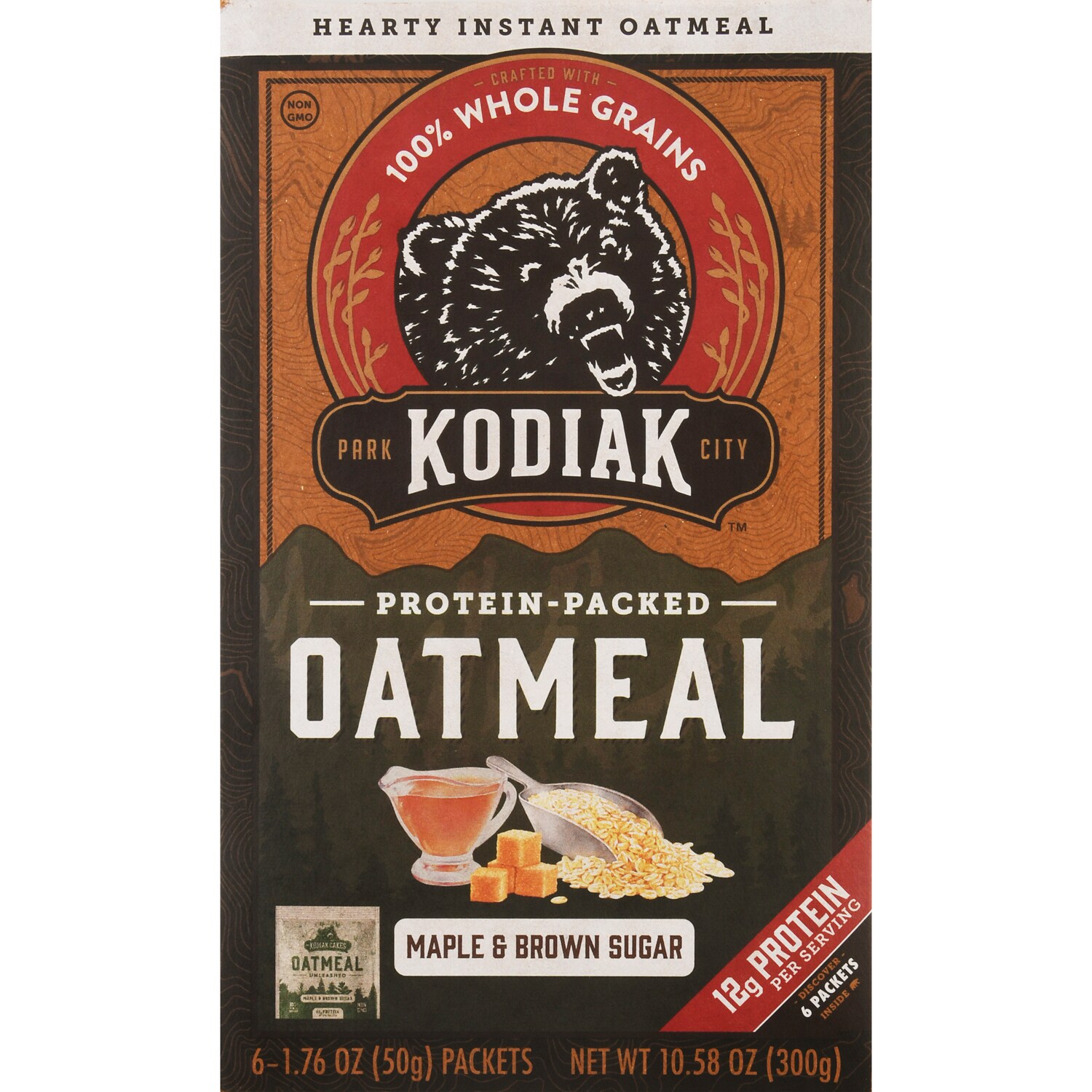 Kodiak Protein-Packed Oatmeal, Maple & Brown Sugar