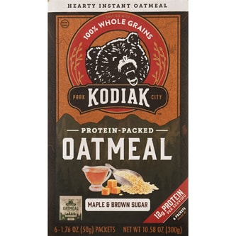 Kodiak Protein-Packed Oatmeal, Maple & Brown Sugar