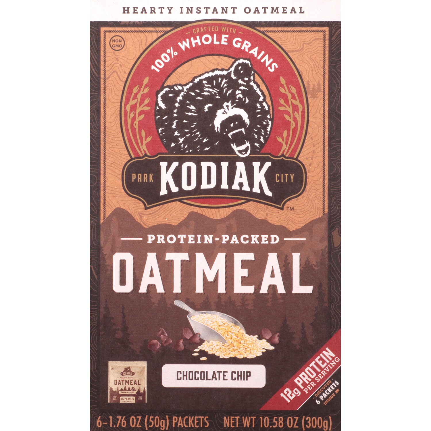Kodiak Protein-Packed Oatmeal, Chocolate Chip