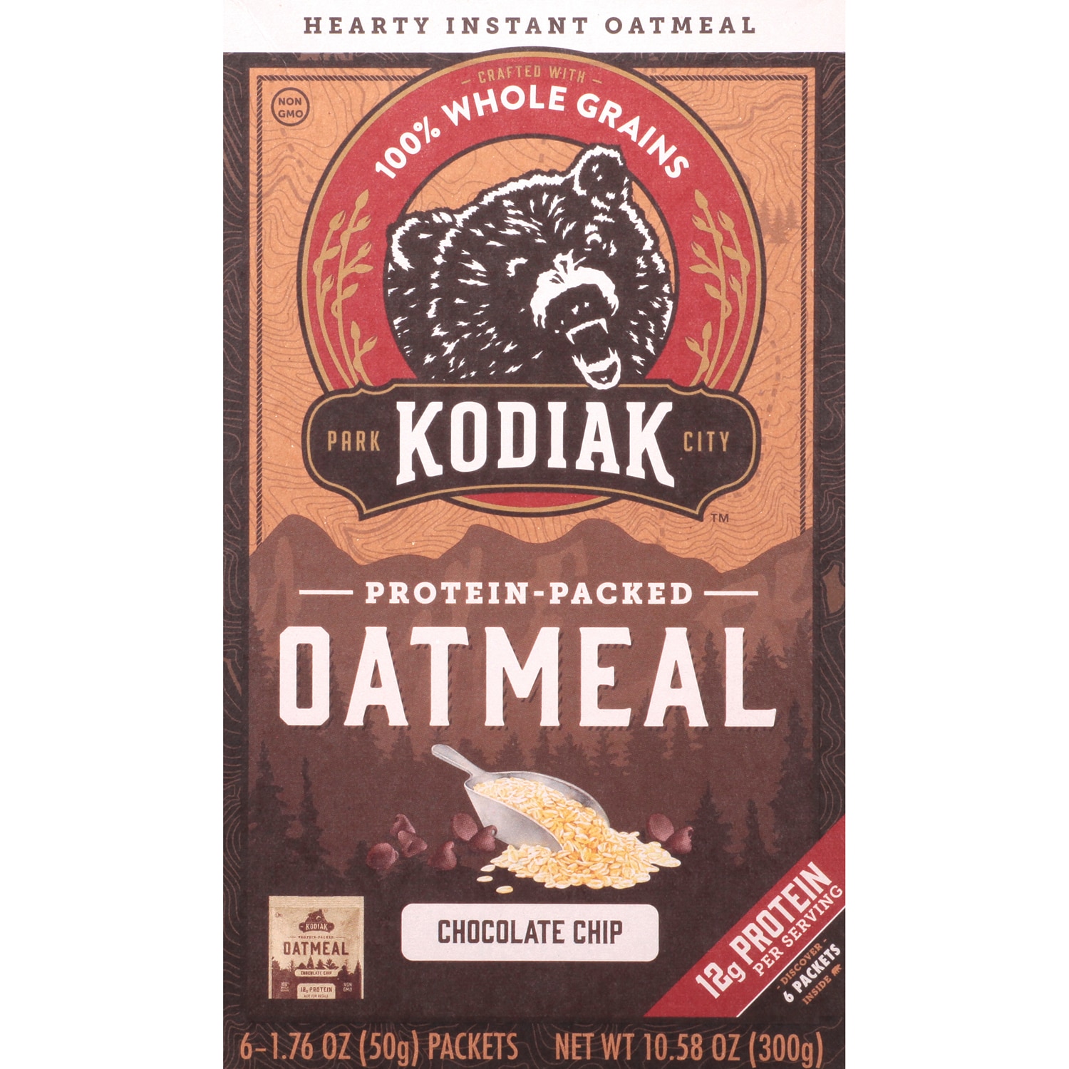 Kodiak Protein-Packed Oatmeal, Chocolate Chip
