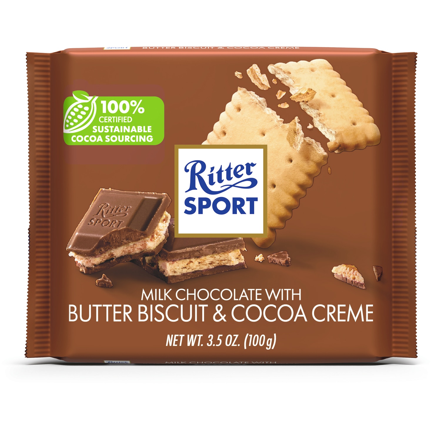 Ritter Sport Milk Chocolate with Butter Biscuits