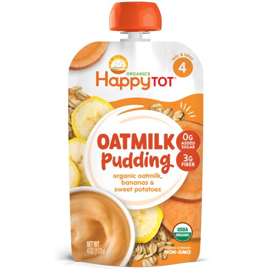 Happy Family Happy Tot Organic Oatmilk Pudding, Bananas & Sweet Potatoes