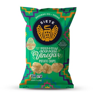 Siete Potato Chips, Serrano Sea Salt & Vinegar