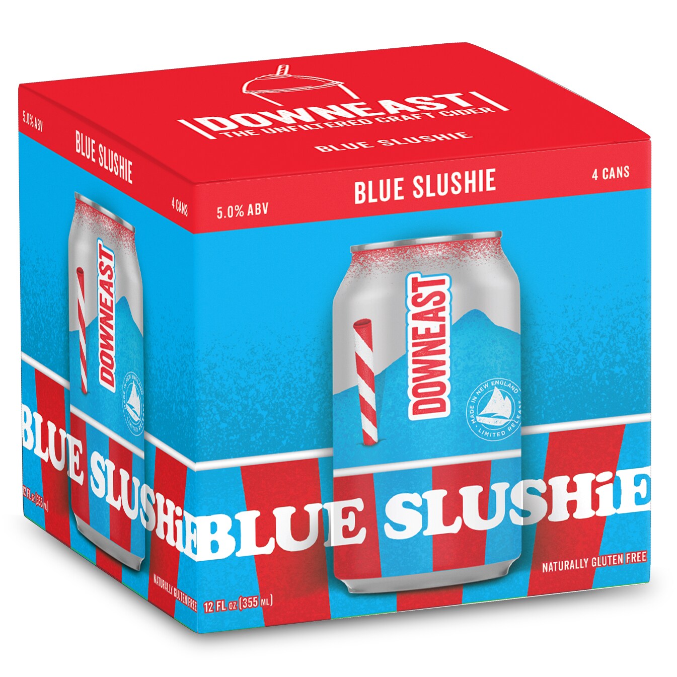 Downeast Cider House Blue Slushie, Cans