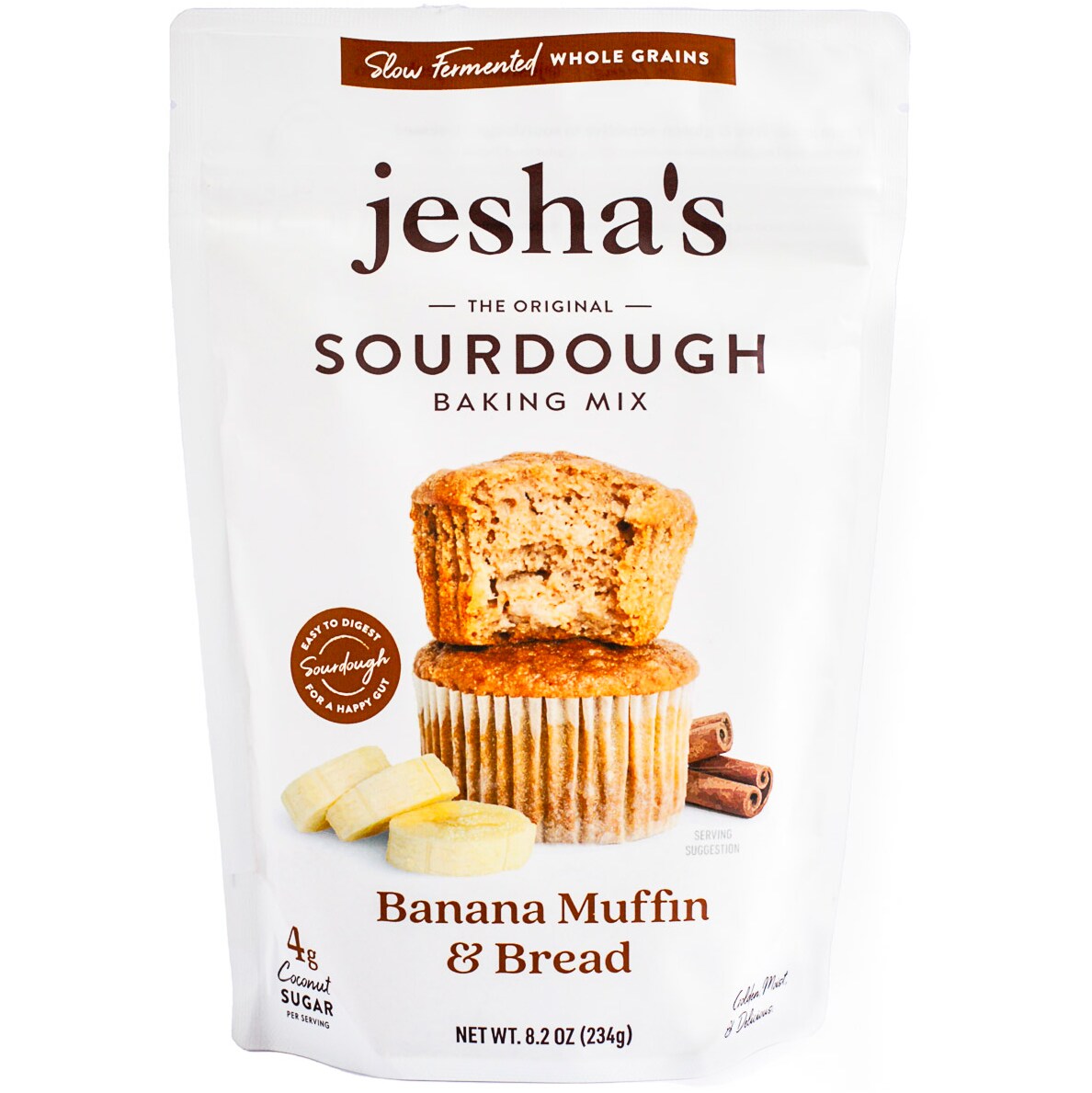 Jesha's Sourdough Baking Mix, Banana Muffin & Bread