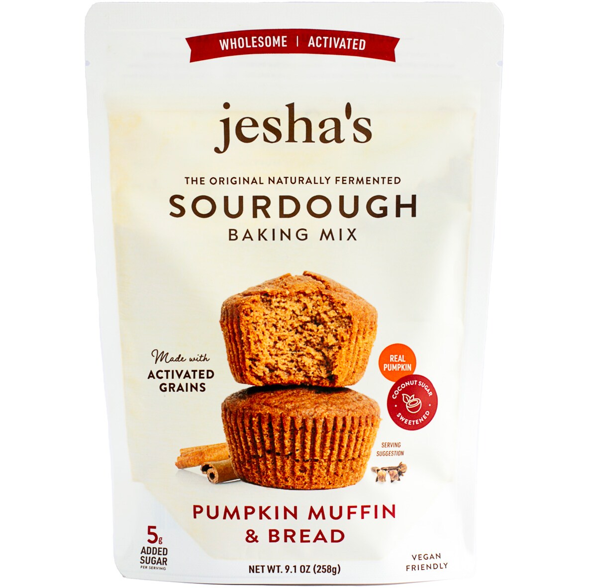 Jesha's Sourdough Baking Mix, Pumpkin Muffin & Bread 