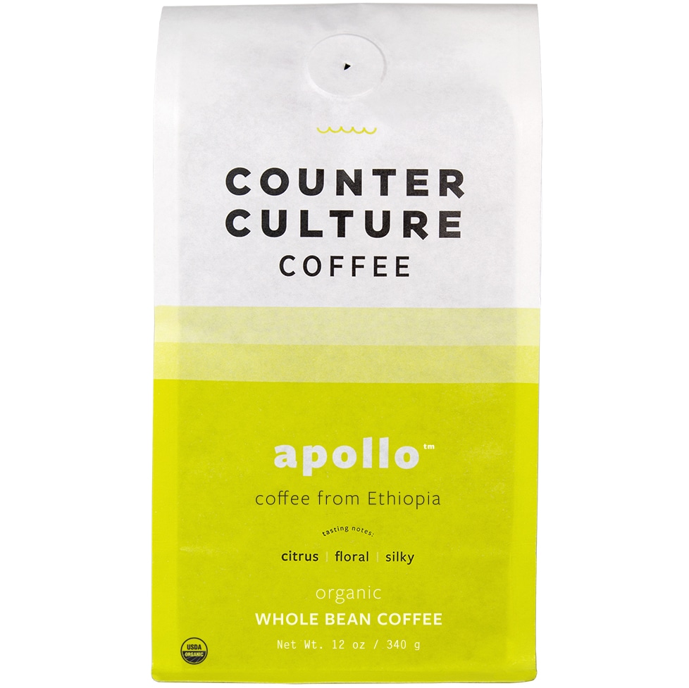 Counter Culture Coffee Organic Whole Bean Coffee, Apollo