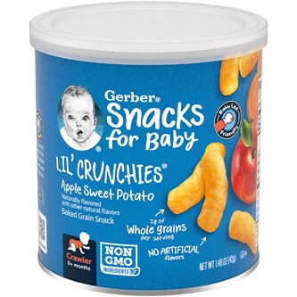 Gerber Snacks for Baby Lil' Crunchies, Apple Sweet Potato