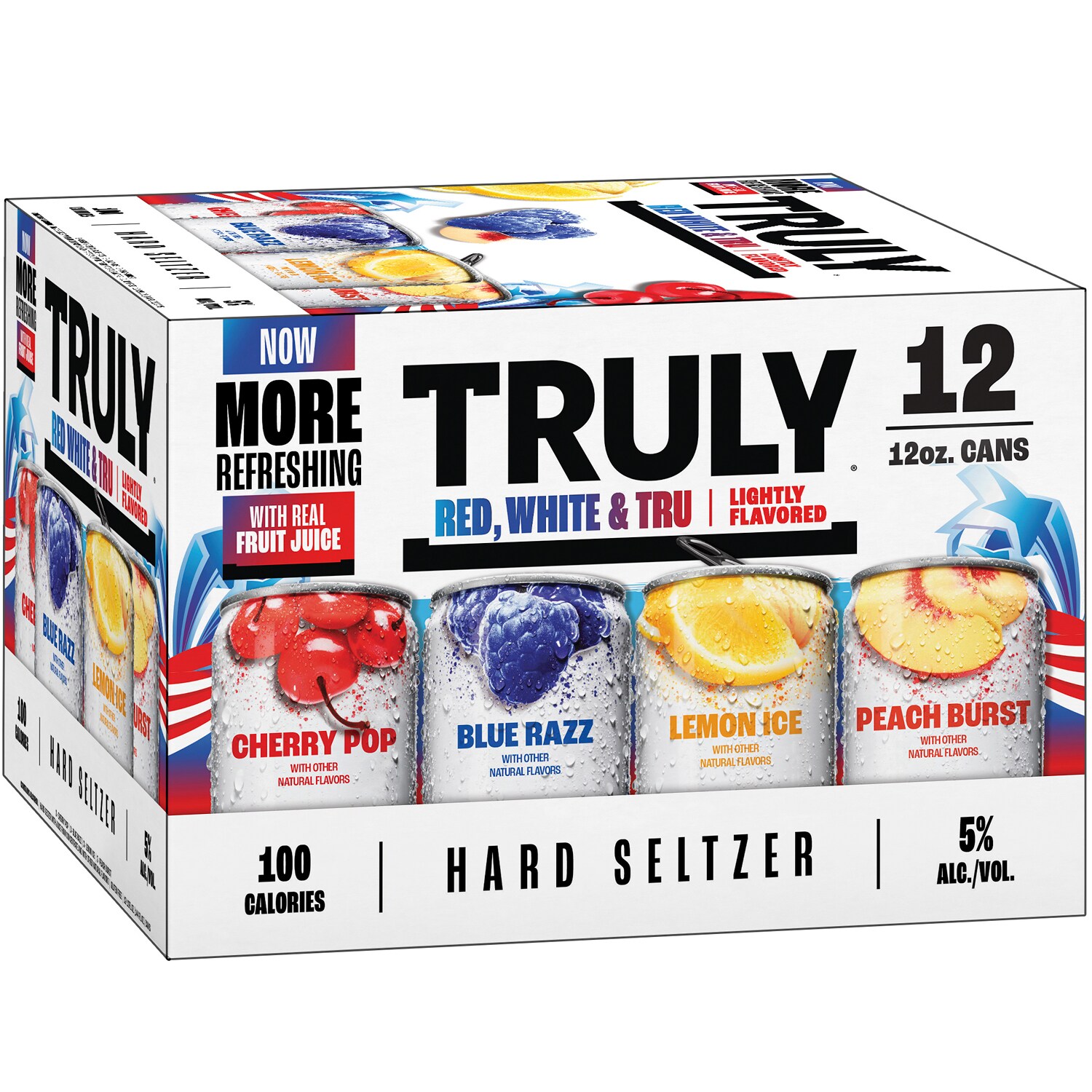 Truly Hard Seltzer Red White & Tru Mix Pack, Cans