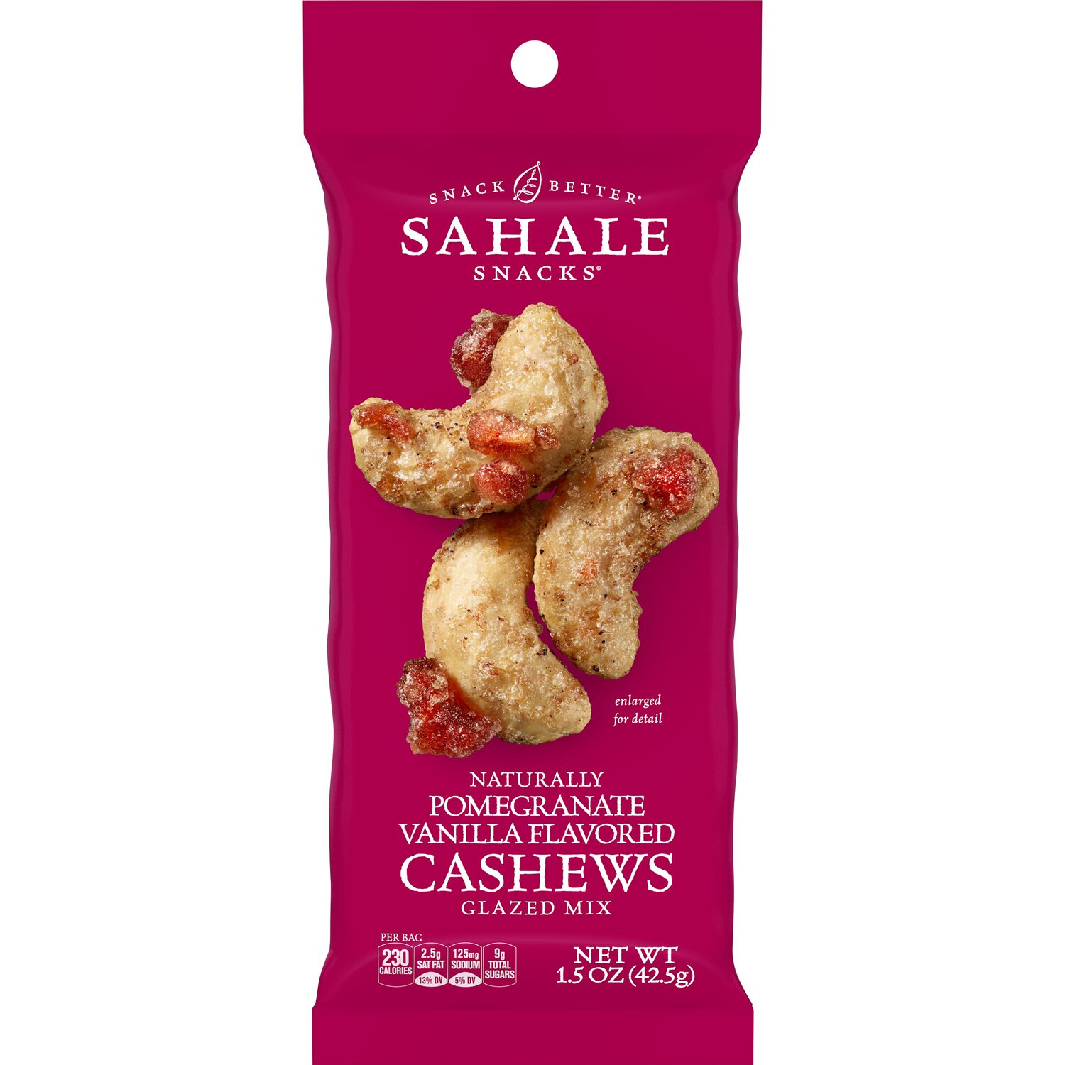 Sahale Snacks Glazed Mix, Pomegranate Vanilla Flavored Cashews