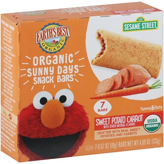 Earth's Best Organic Sunny Days Snack Bars, Sweet Potato & Carrot