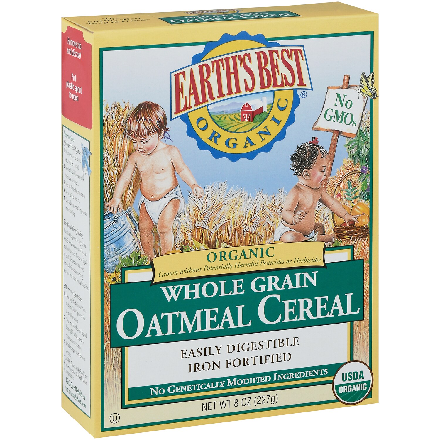 Earth's Best Organic Whole Grain Oatmeal Cereal