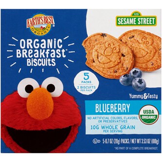 Earth's Best Organic Breakfast Biscuits, Blueberry