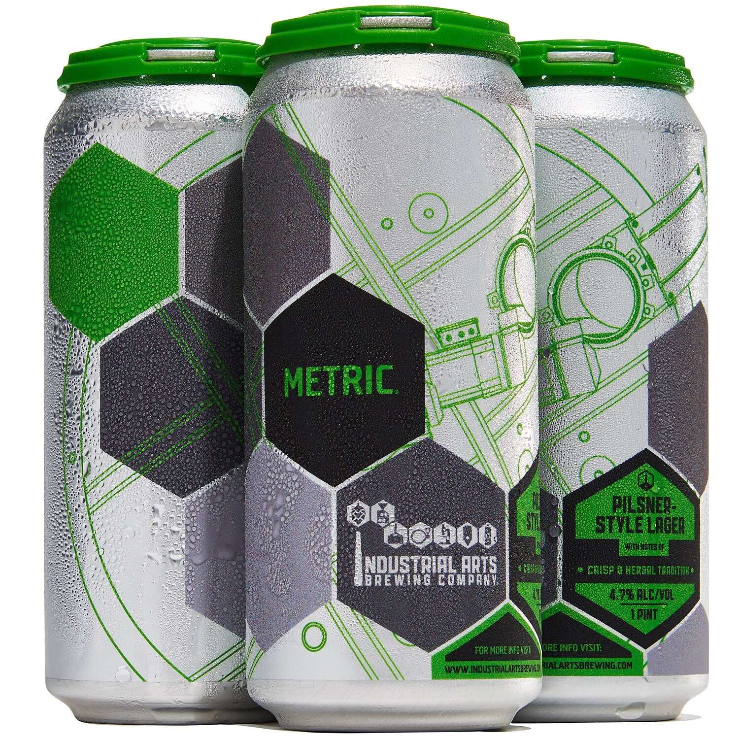 Industrial Arts Brewing Company Metric Pils, Cans