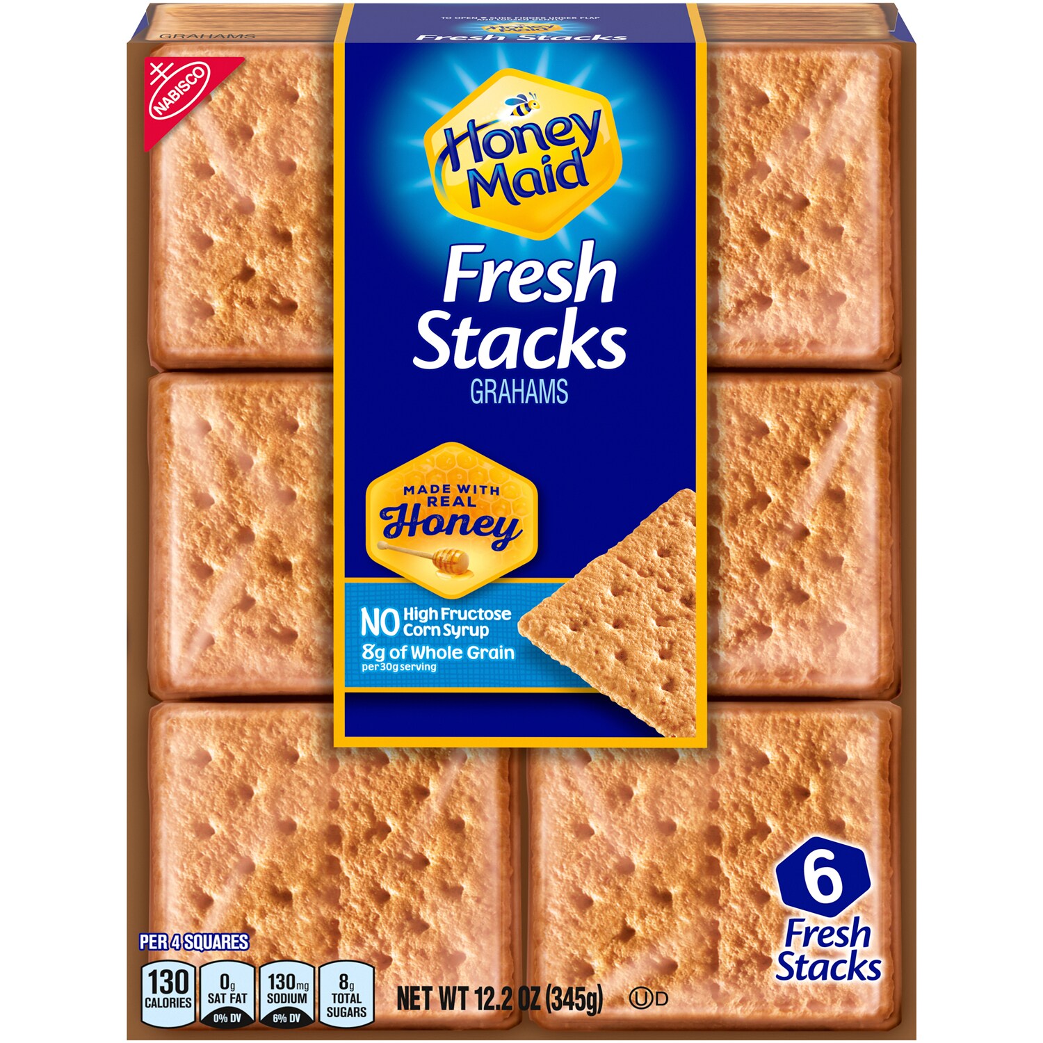 Nabisco Honey Maid Fresh Stacks Graham Crackers, Honey