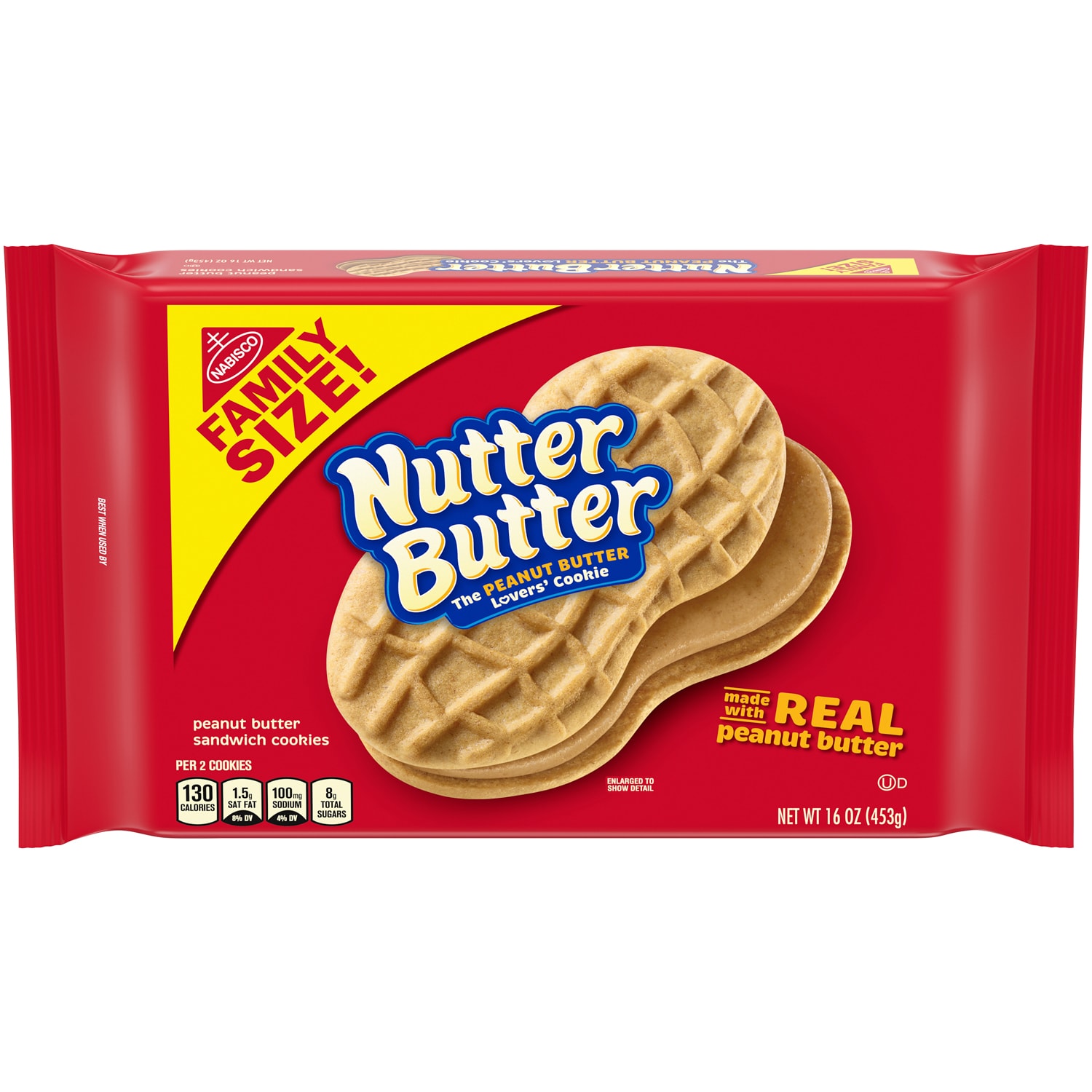 Nabisco Nutter Butter Peanut Butter Sandwich Cookies, Family Size