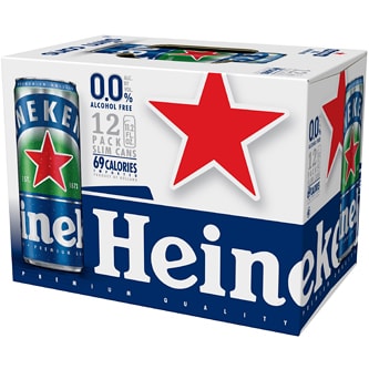 Heineken 0.0 Alcohol Free Beer, Cans