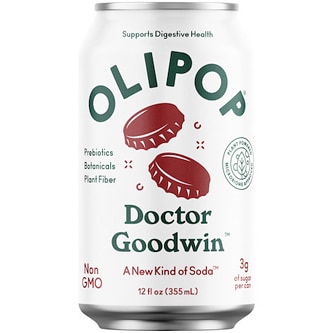 OLIPOP 9g Fiber Prebiotic Soda, Doctor Goodwin, Can