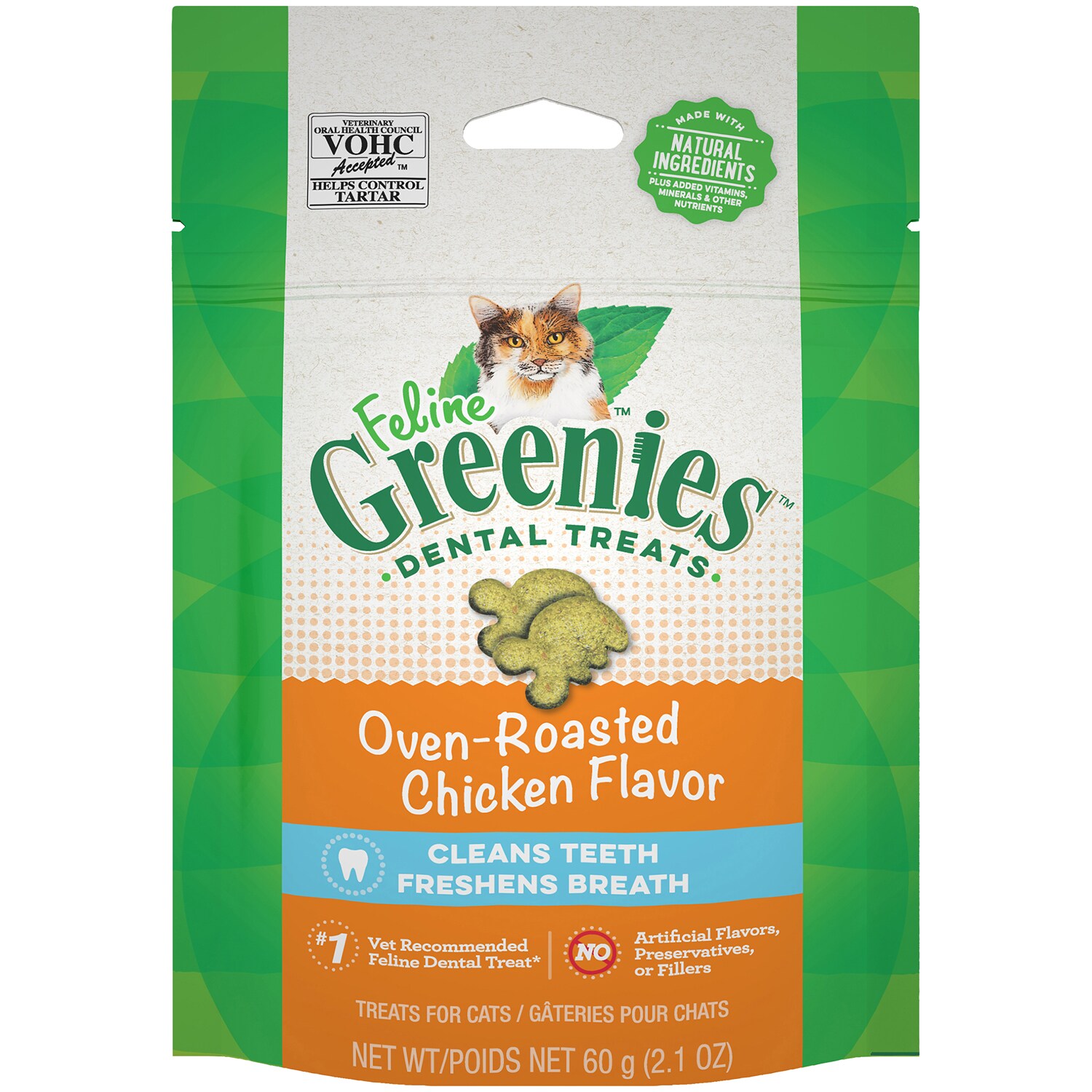 Greenies Cat Dental Treats, Oven-Roasted Chicken