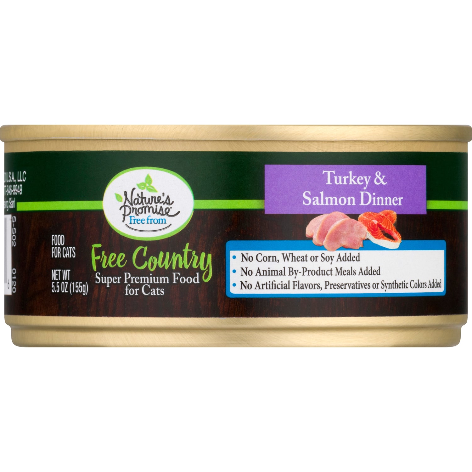 Nature's Promise Free Country Super Premium Food for Cats, Turkey & Salmon