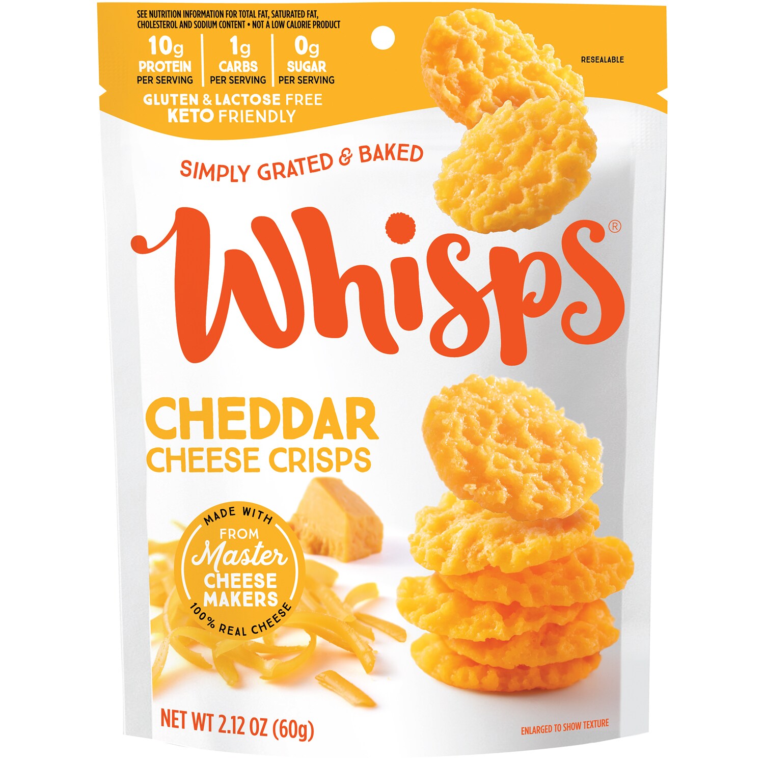 Whisps Cheese Crisps, Cheddar