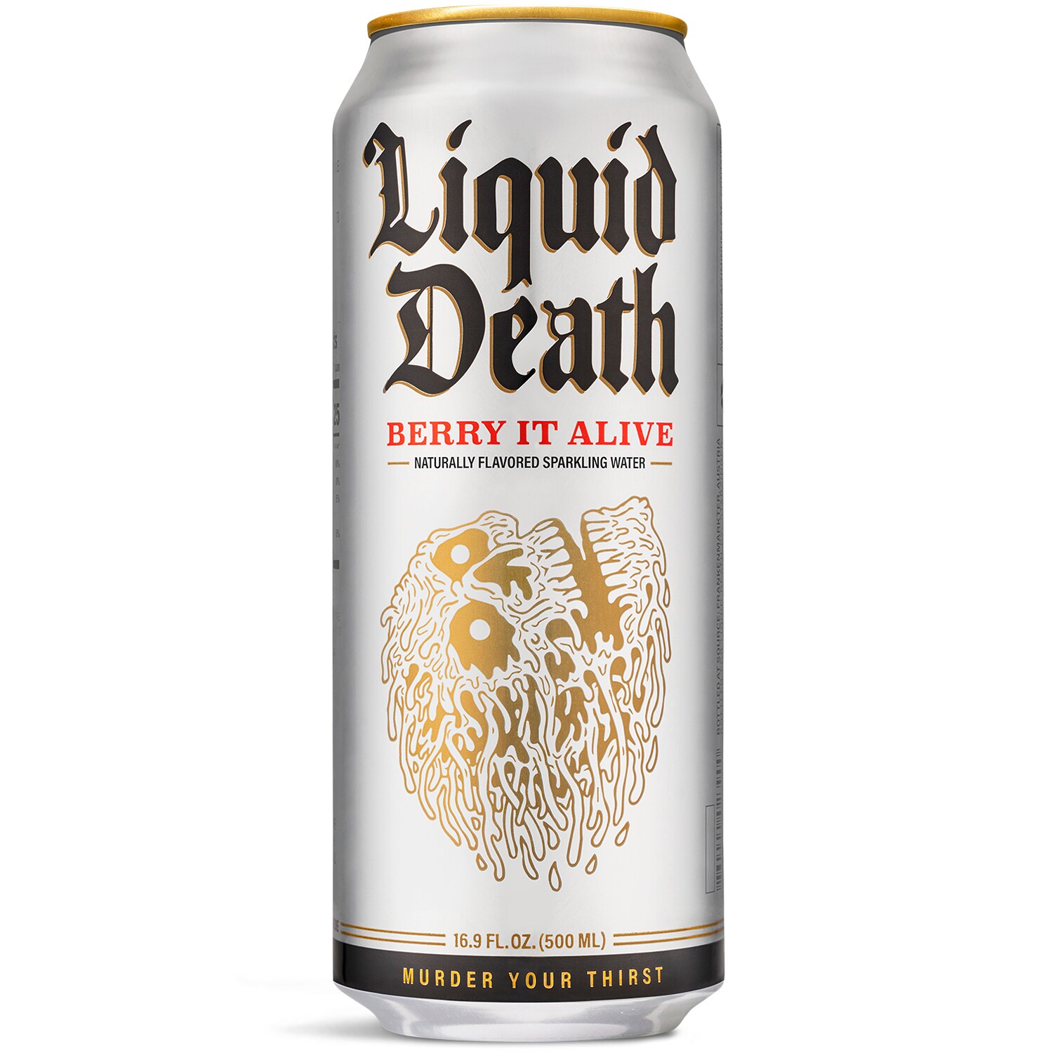 Liquid Death Sparkling Water, Berry It Alive, Can