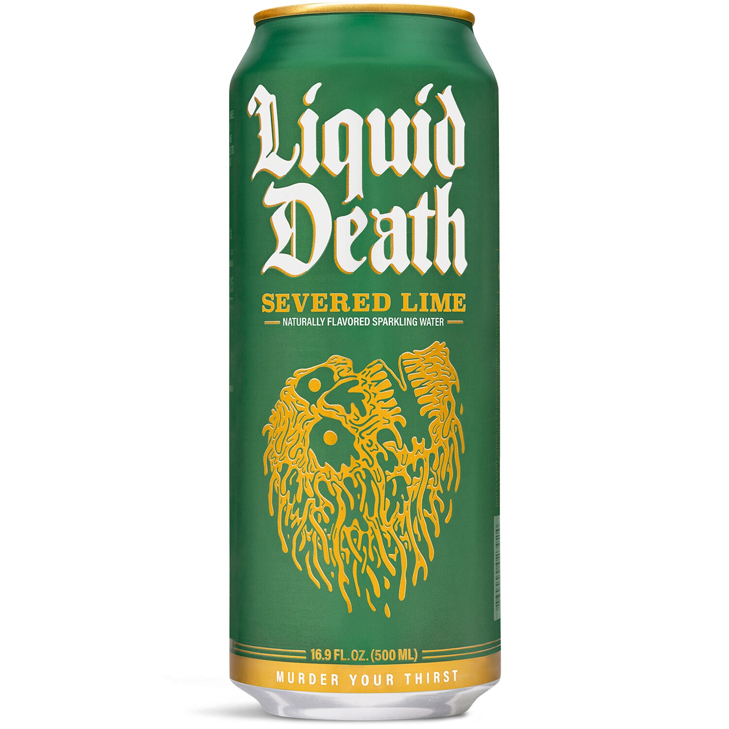 Liquid Death Sparkling Water, Severed Lime, Can